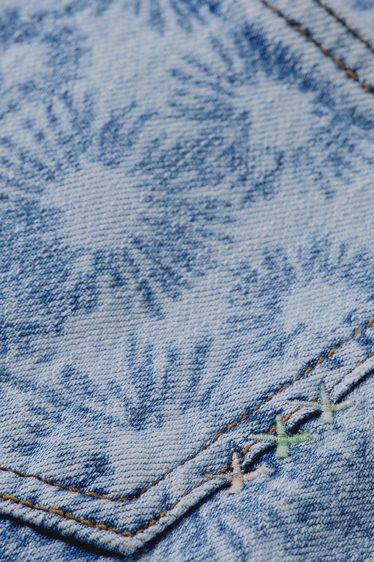 SKY HIGH RISE STRAIGHT JEANS ABSTRACT FLORAL ABSTRACT FLORAL 6