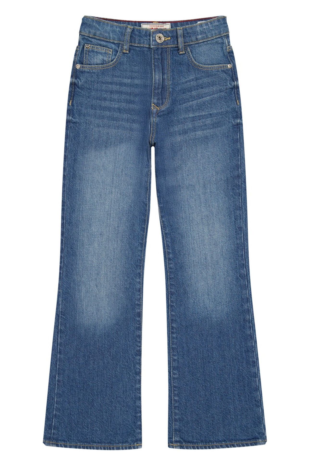 GIRLS CRISTIE FLARE JEANS MID BLUE WASH 1