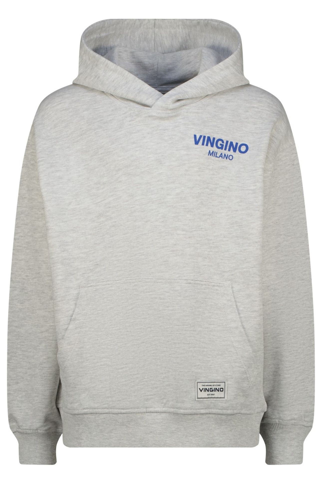 BOYS BASIC-HOODY SWEATER FEARLESS GREY MELEE 1