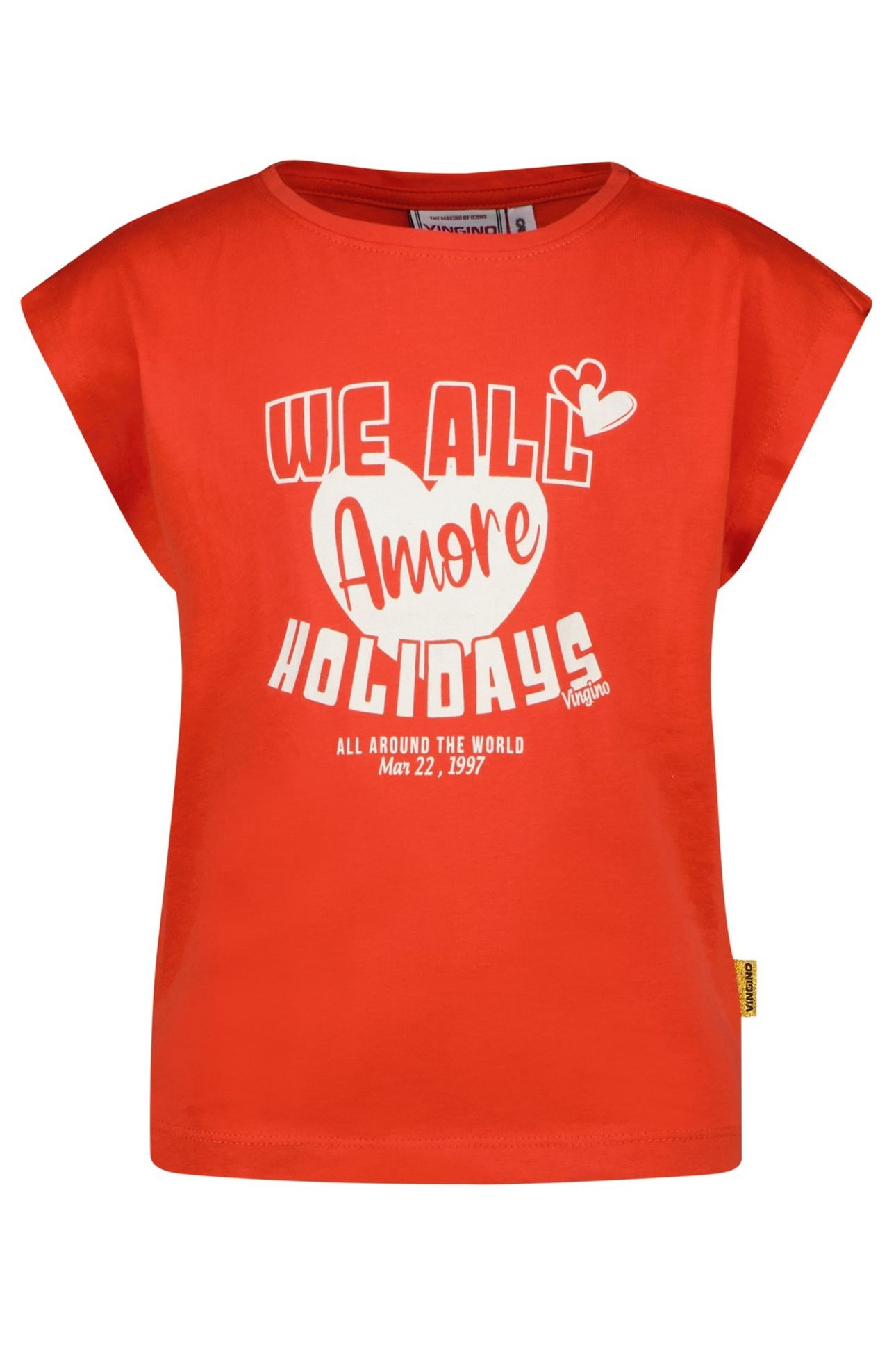GIRLS HAMAE T-SHIRT BREEZE RED 1