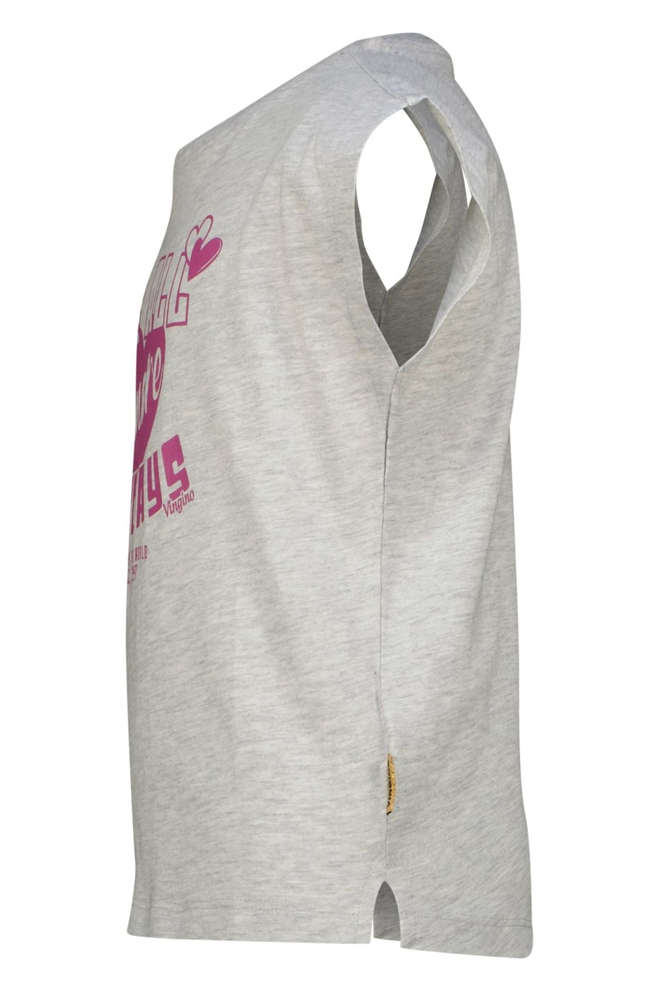 GIRLS HAMAE T-SHIRT LIGHT GREY MELEE 3