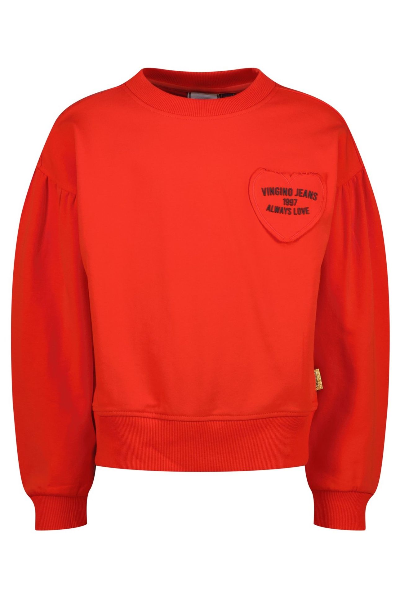 GIRLS NORANIE SWEATER BREEZE RED 1