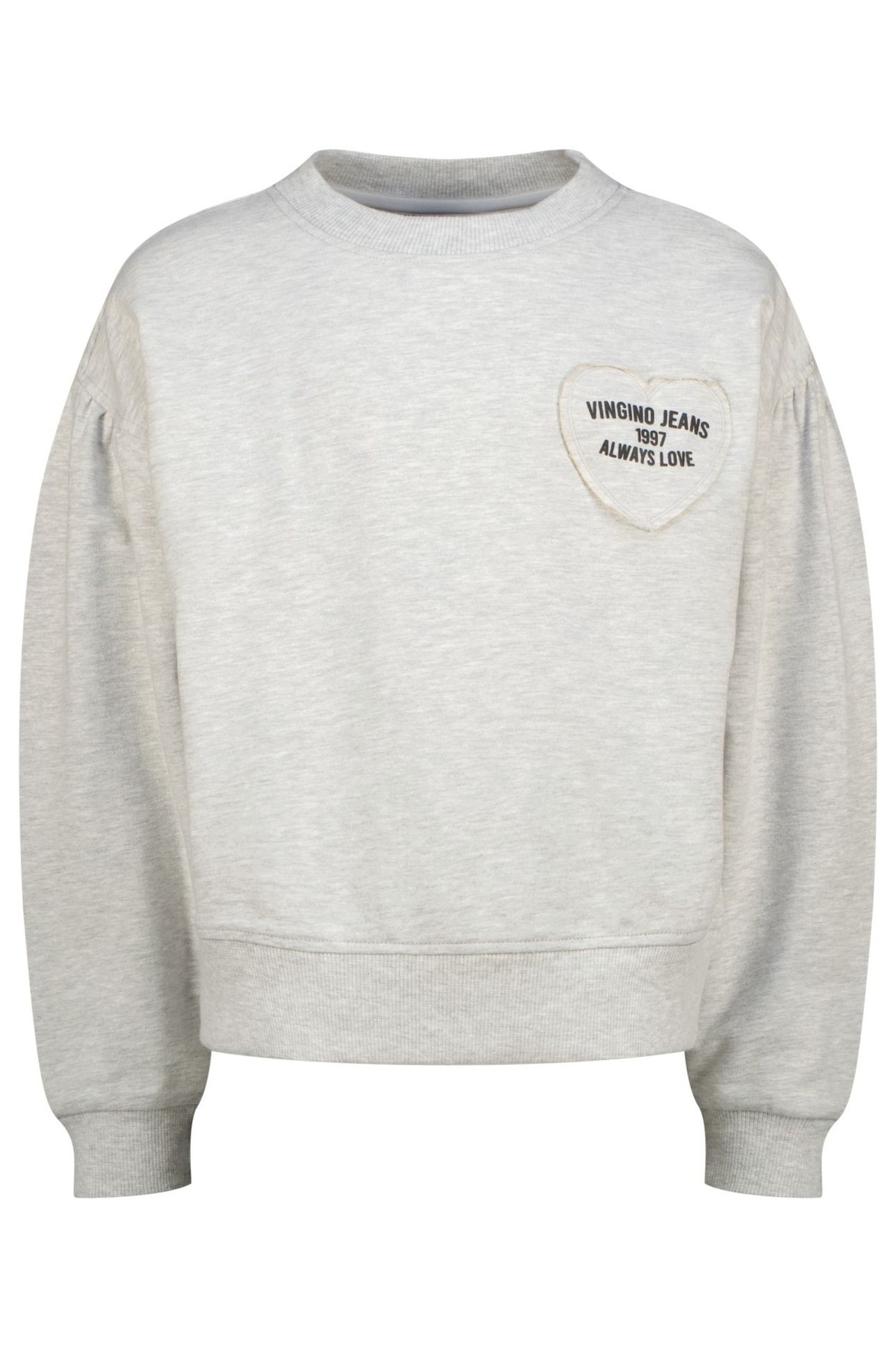 GIRLS NORANIE SWEATER LIGHT GREY MELEE 1