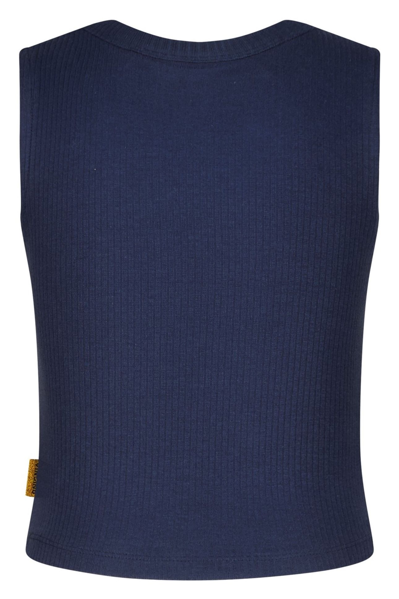 GIRLS BASIC-CROP RIB TOP TOP DARK BLUE 2
