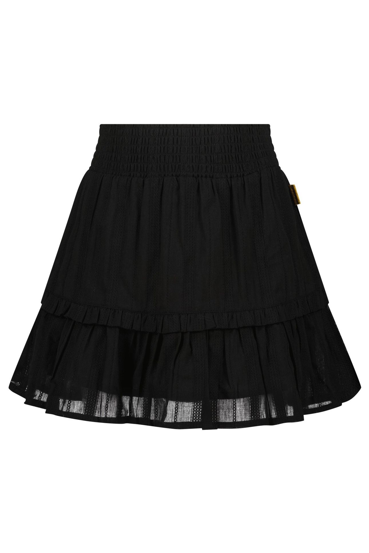GIRLS QARINA MIDI SKIRT DEEP BLACK 1