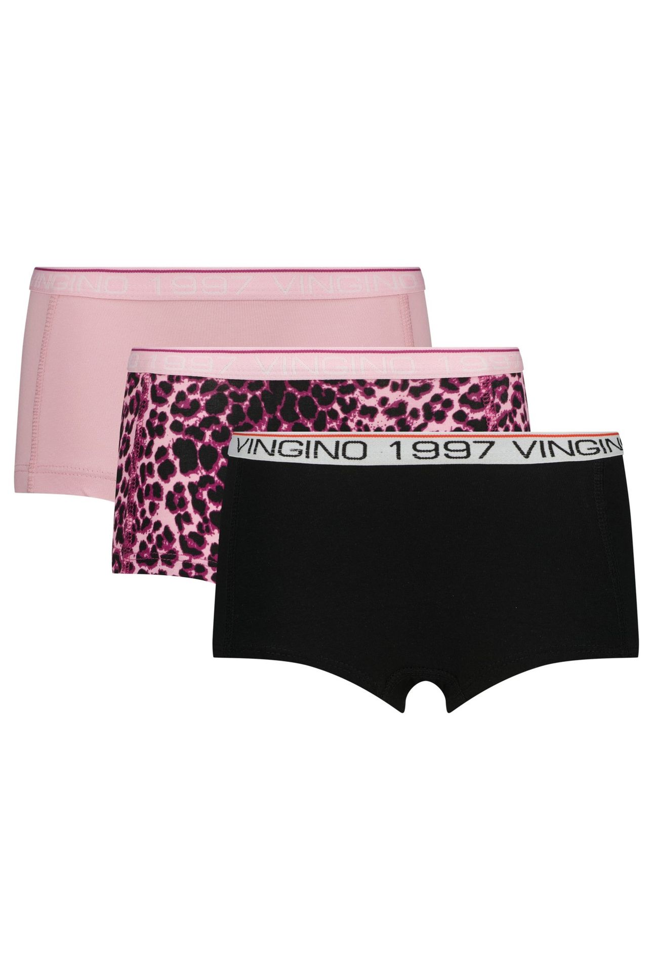 GIRLS G-SO26-2 ANIMAL 3 PACK HIPSTER SHIMMER PINK 1