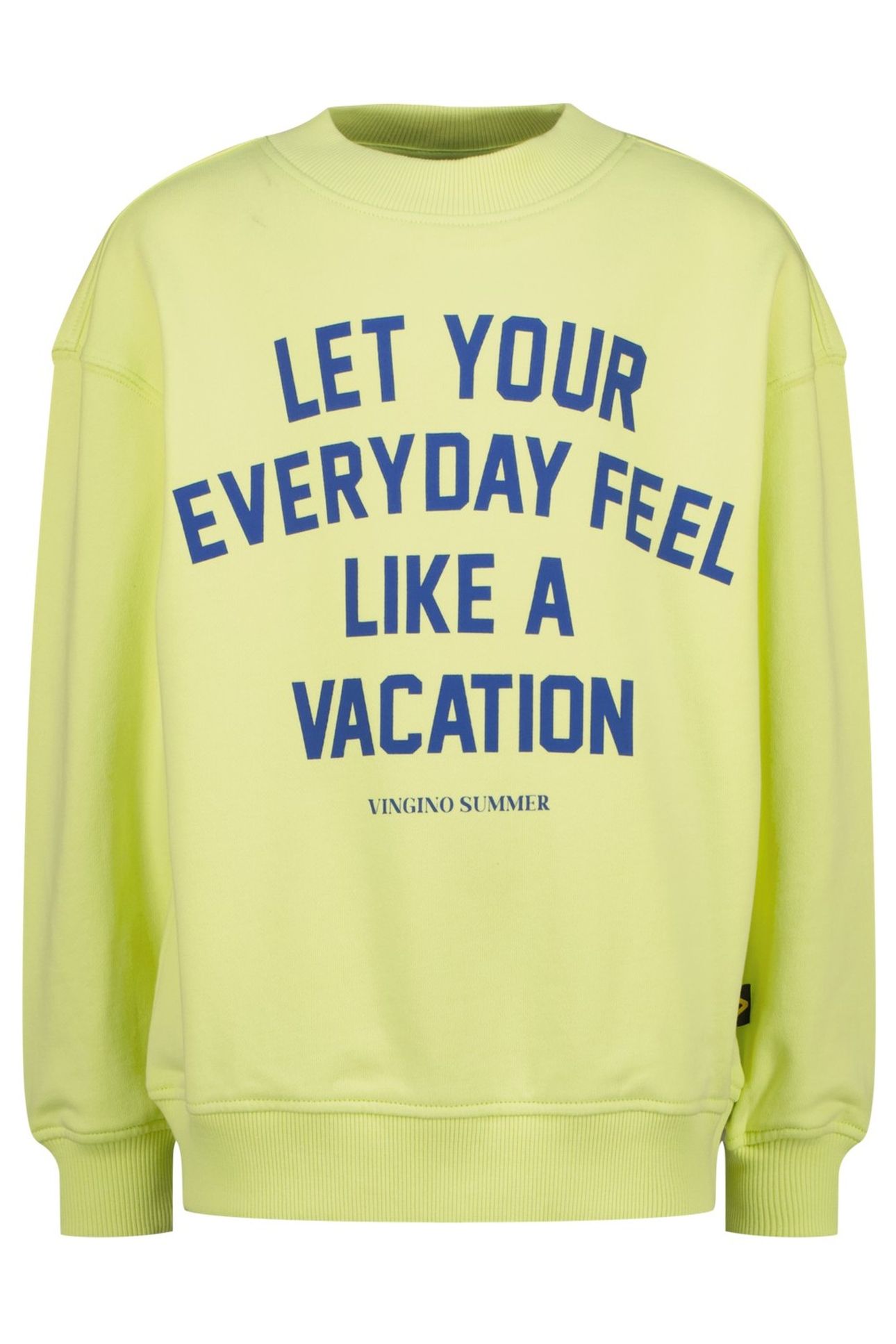 BOYS NYBO SWEATER PALE LIME YELLOW 1