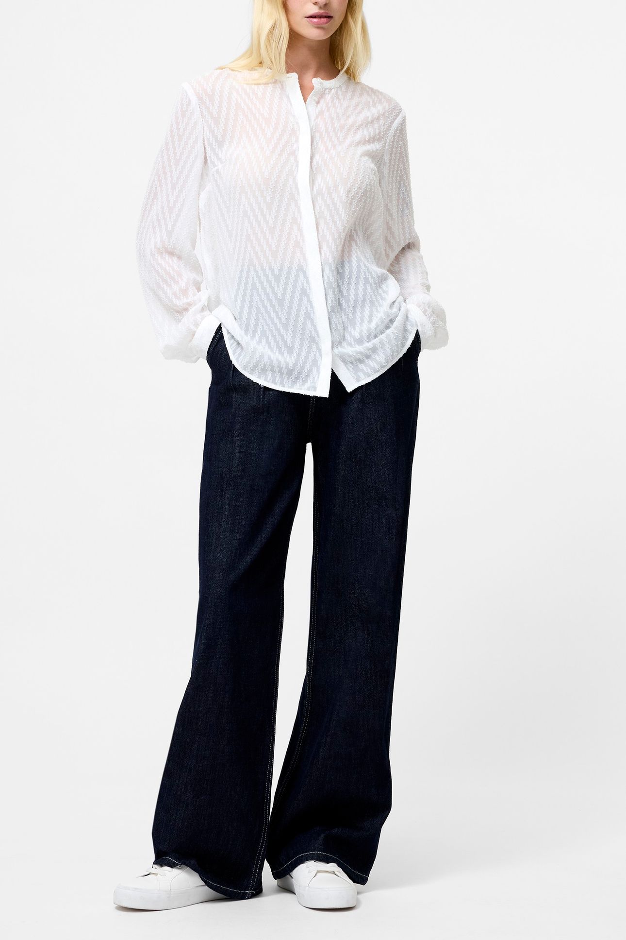 DAYTON FIL DE COUPE L/S SHIRT SUMMER WHITE 1