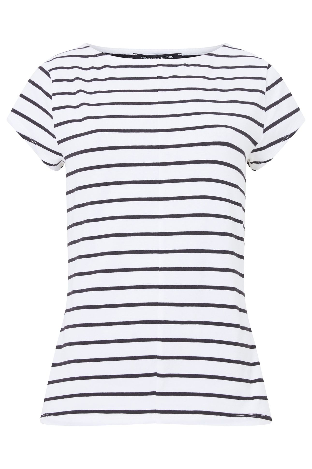 RALLIE STRIPE FITTED TEE WHITE/BLACK 3