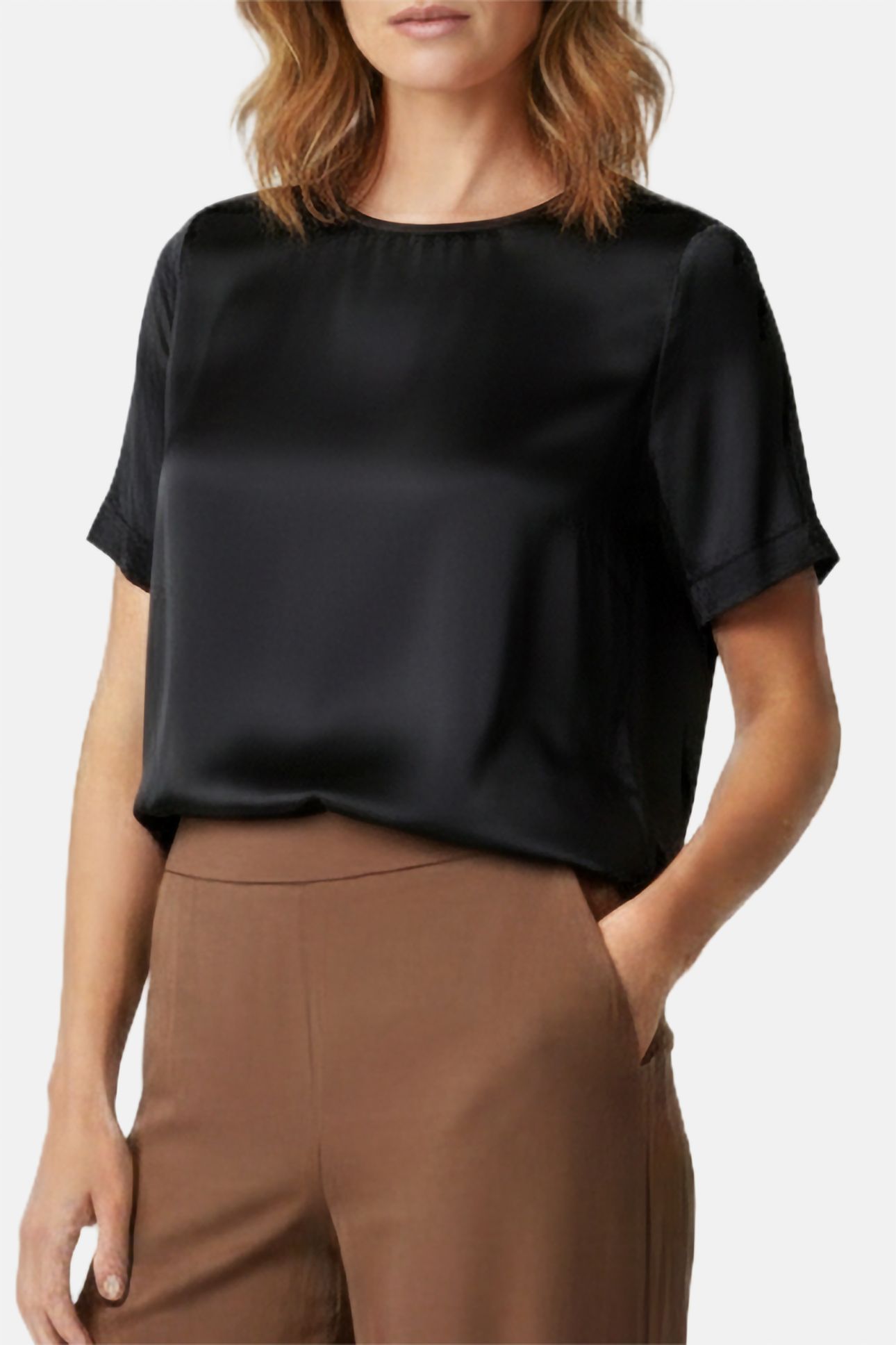 MARCIANO BY GUESS DENISE SS TOP JET BLACK 2