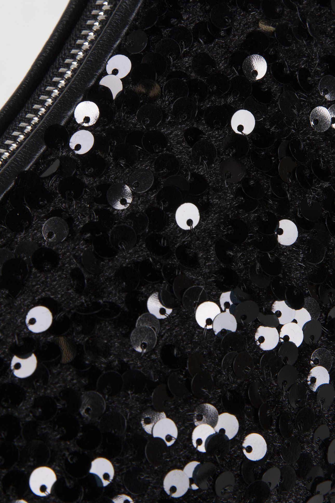 MINI SHOULDER BAG IN LEATHER IN BLACK SEQUIN 5