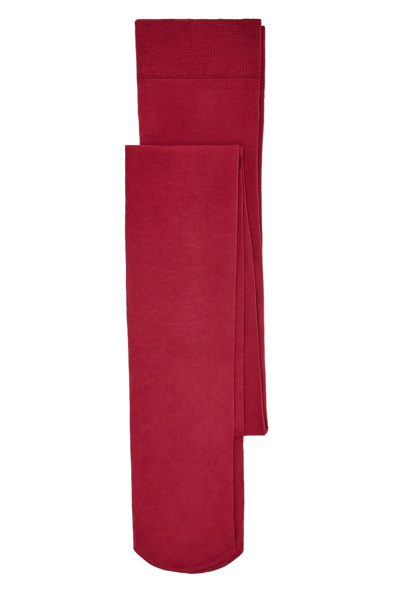 OLIVIA OPAQUE TIGHTS DARK RED 1