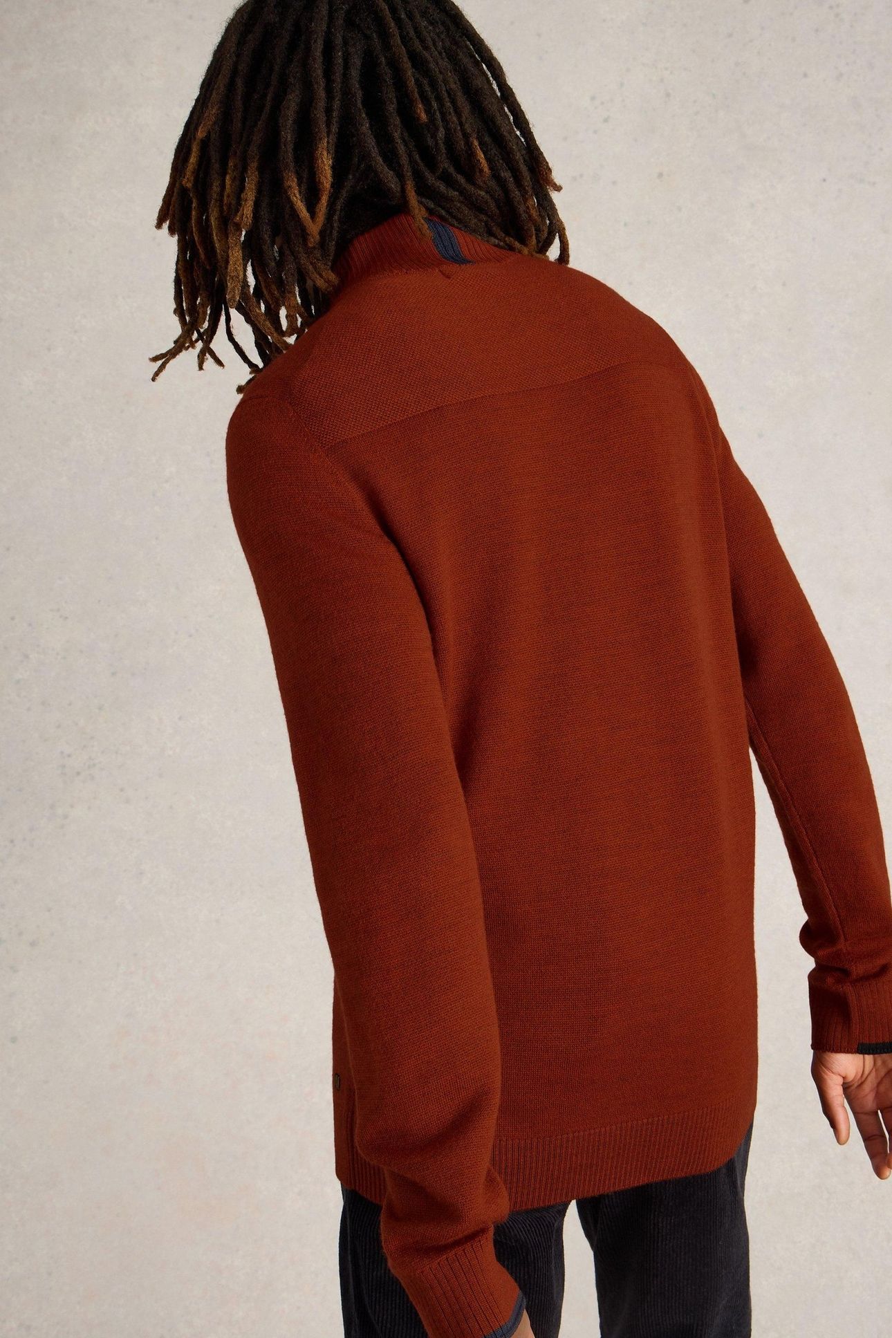 NEWPORT MERINO FUNNEL MID ORANGE 2