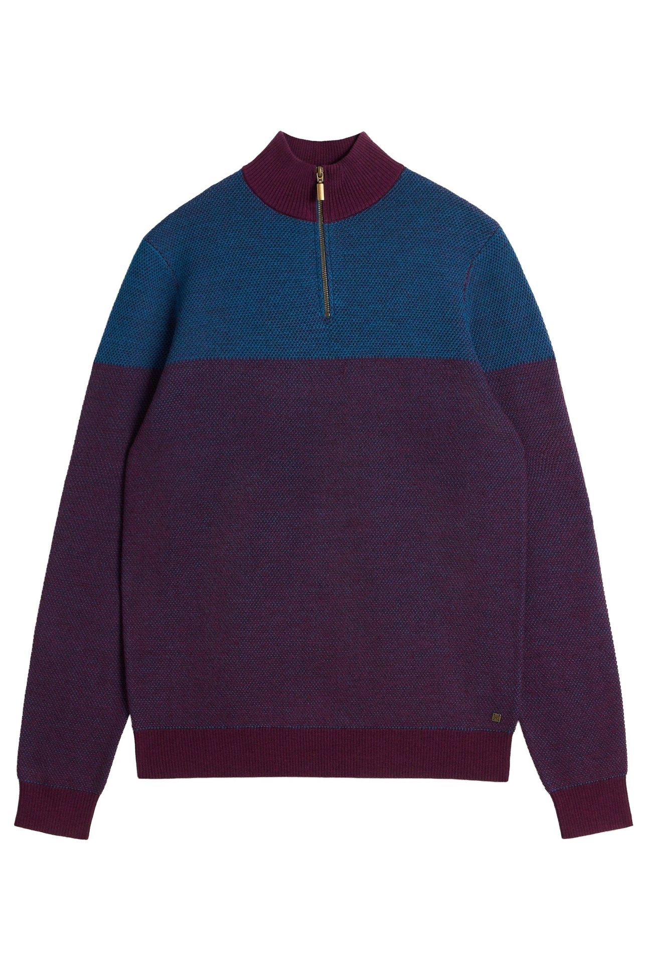 NEWPORT MERINO JACQUARD FUNNEL PLUM MULTI 3