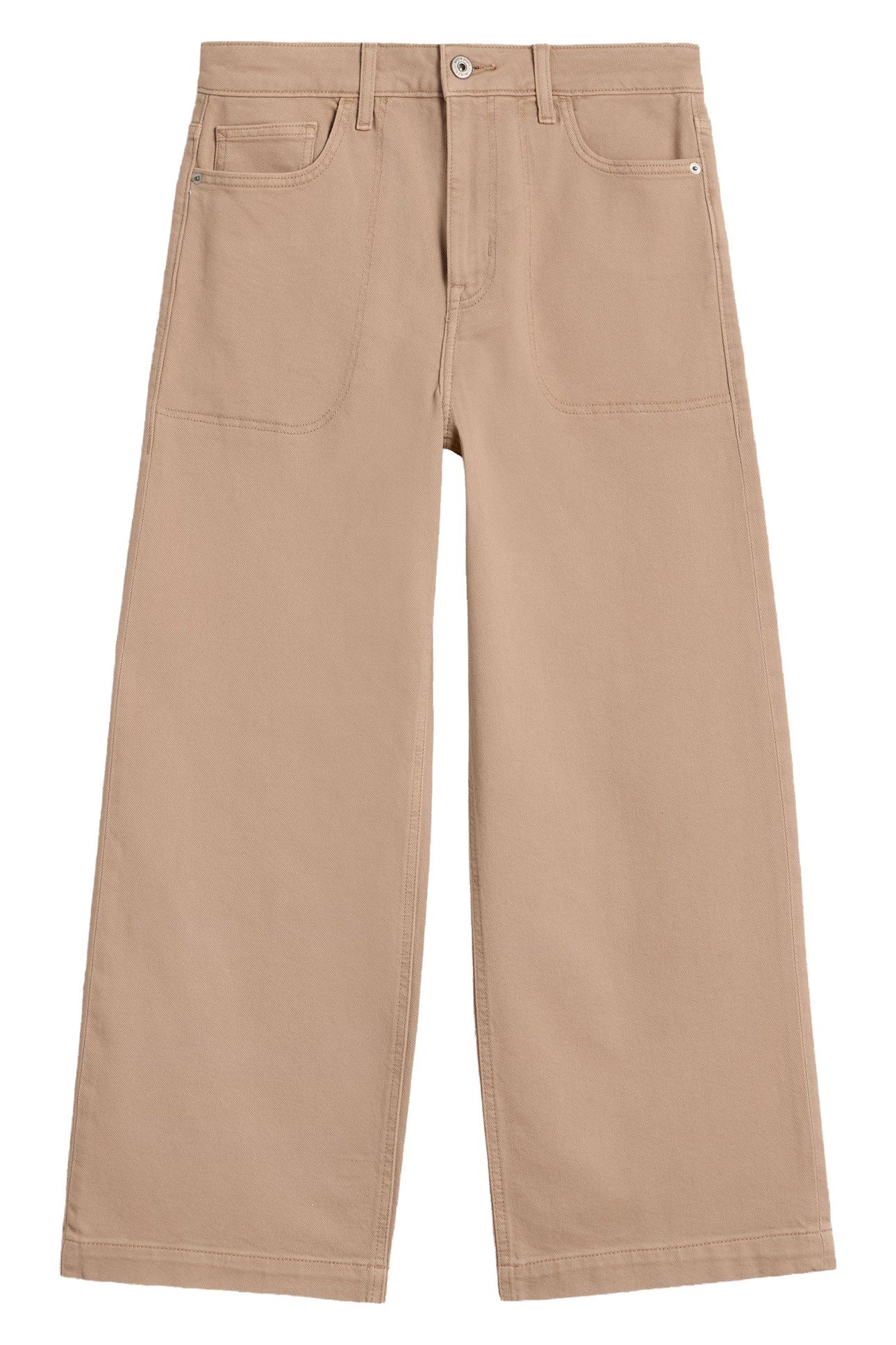 TIA WIDE LEG CROP JEAN DARK NATURAL 4