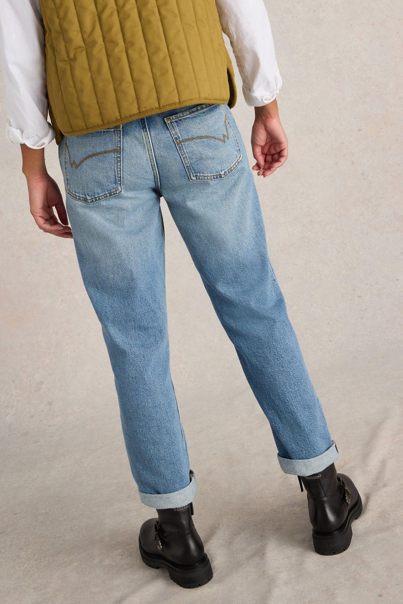 CHARLIE STRAIGHT JEAN MID DENIM 3