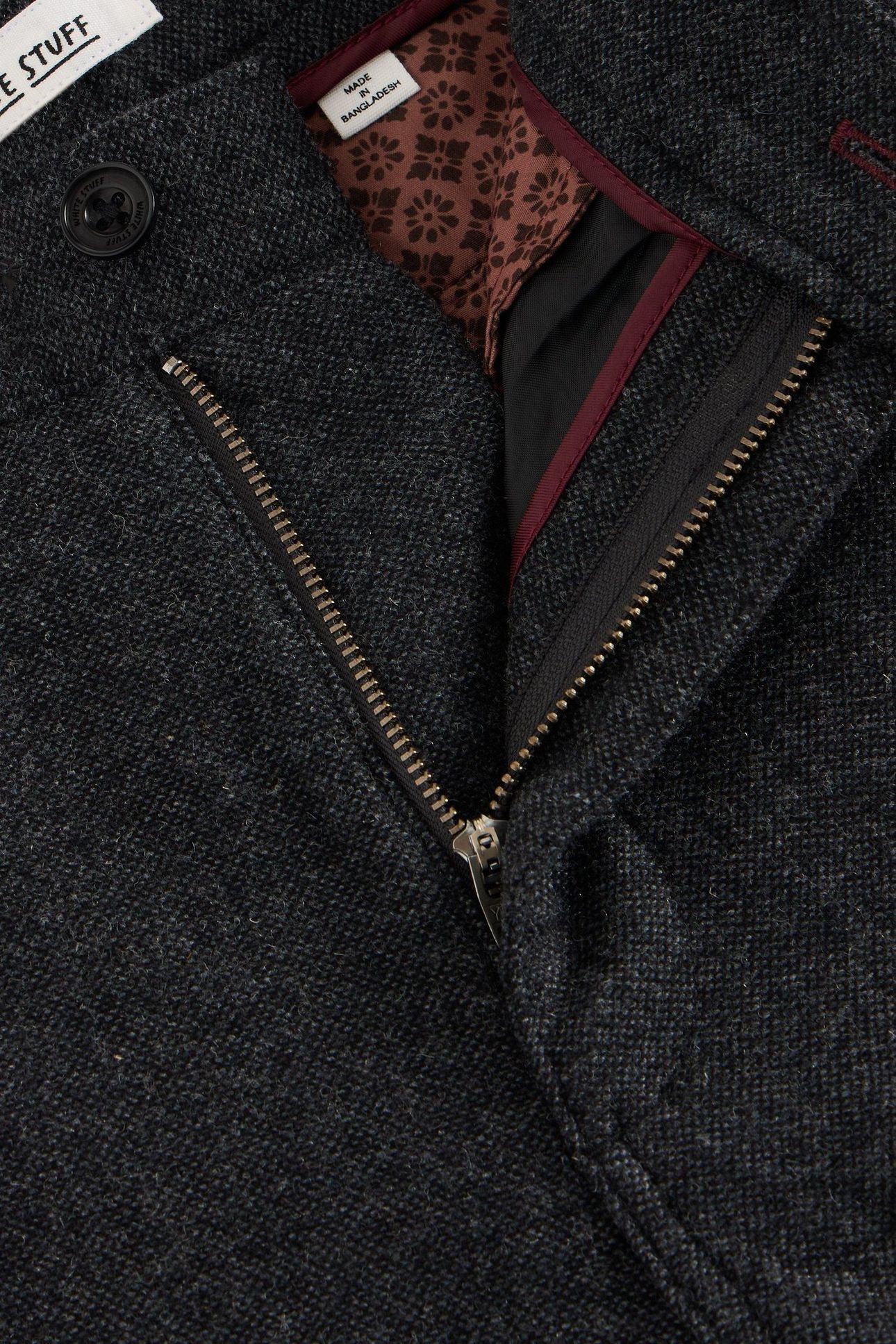 MCKAY WOOL TROUSER CHARCOAL GREY 5