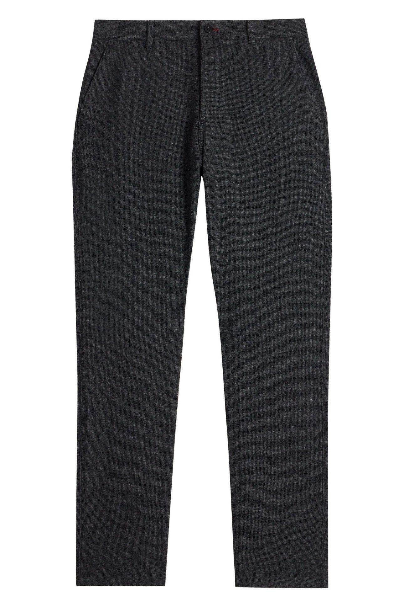 MCKAY WOOL TROUSER CHARCOAL GREY 4