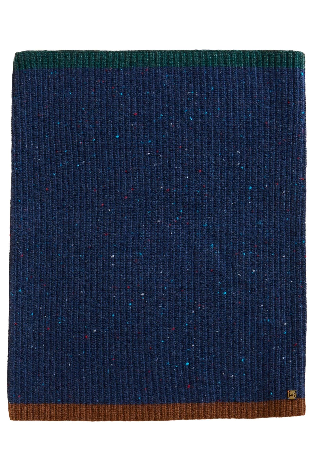 ALBIE KNIT COLOURBLOCK SNOOD NAVY MULTI 2