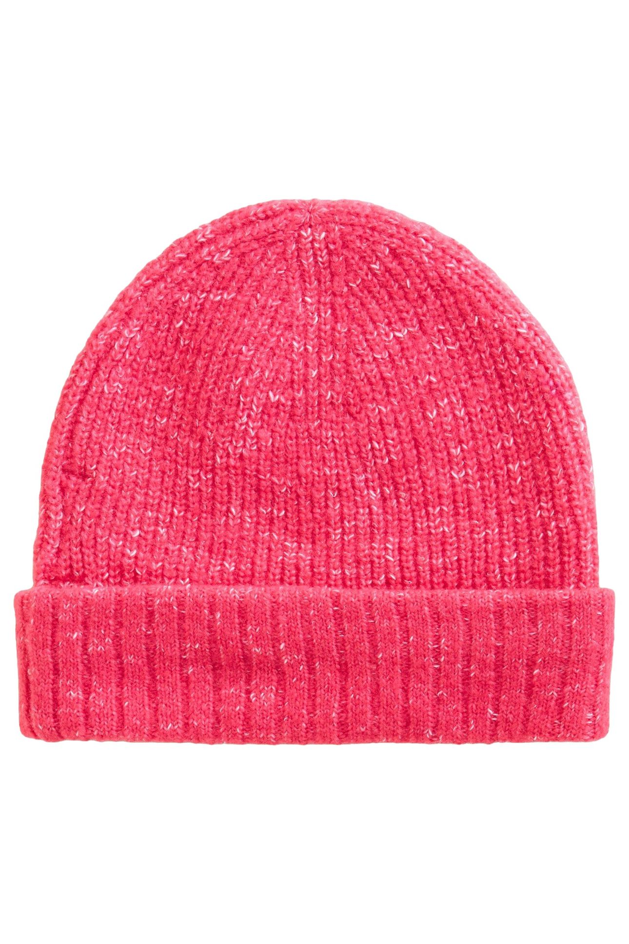ABBY KNITTED BEANIE BRIGHT PINK 1