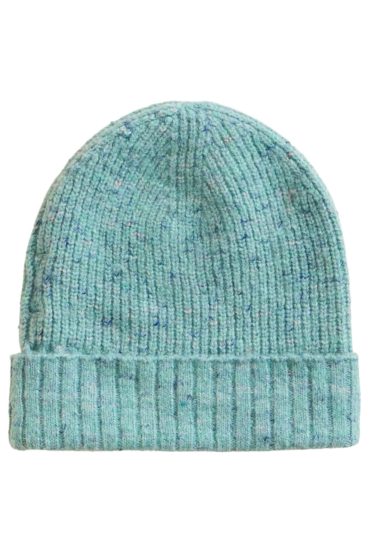 ABBY KNITTED BEANIE LIGHT TEAL 1