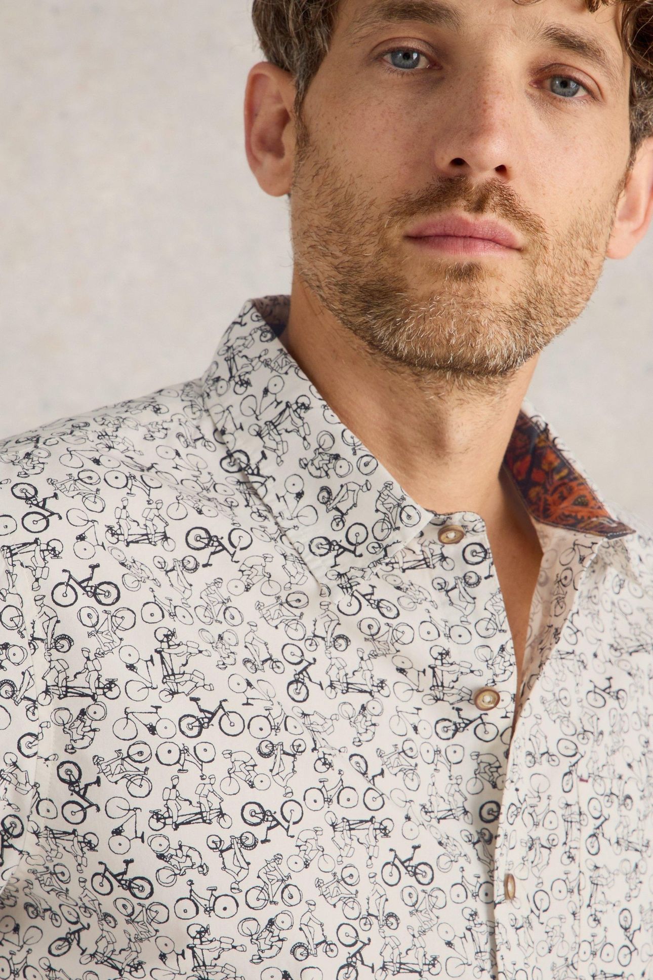 BIKE PRINTED SHIRT NATURAL MULTI 5
