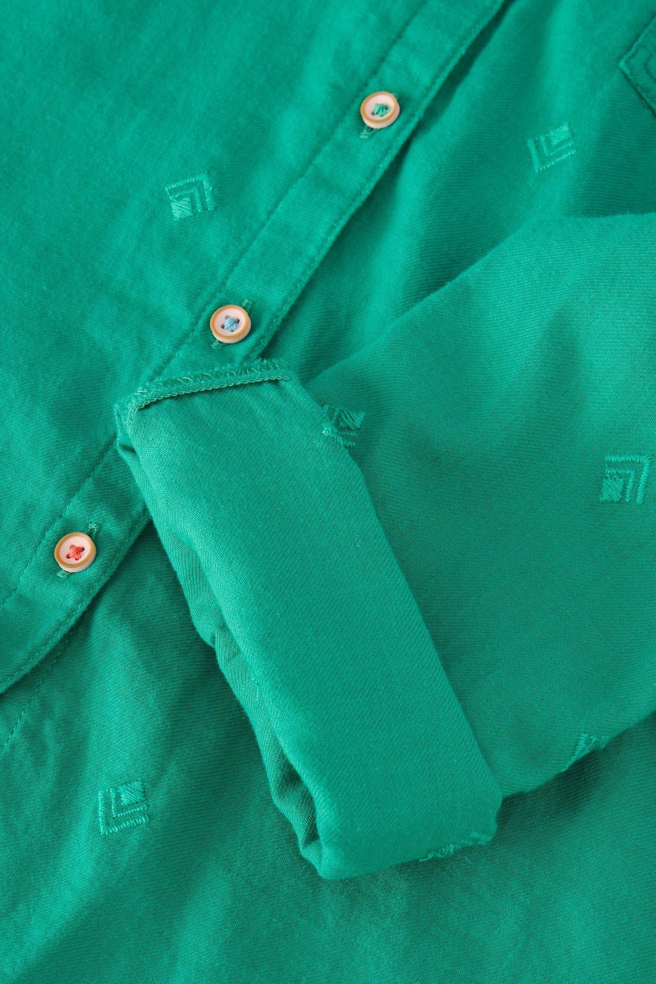 SOPHIE ORGANIC COTTON SHIRT BRIGHT GREEN 4