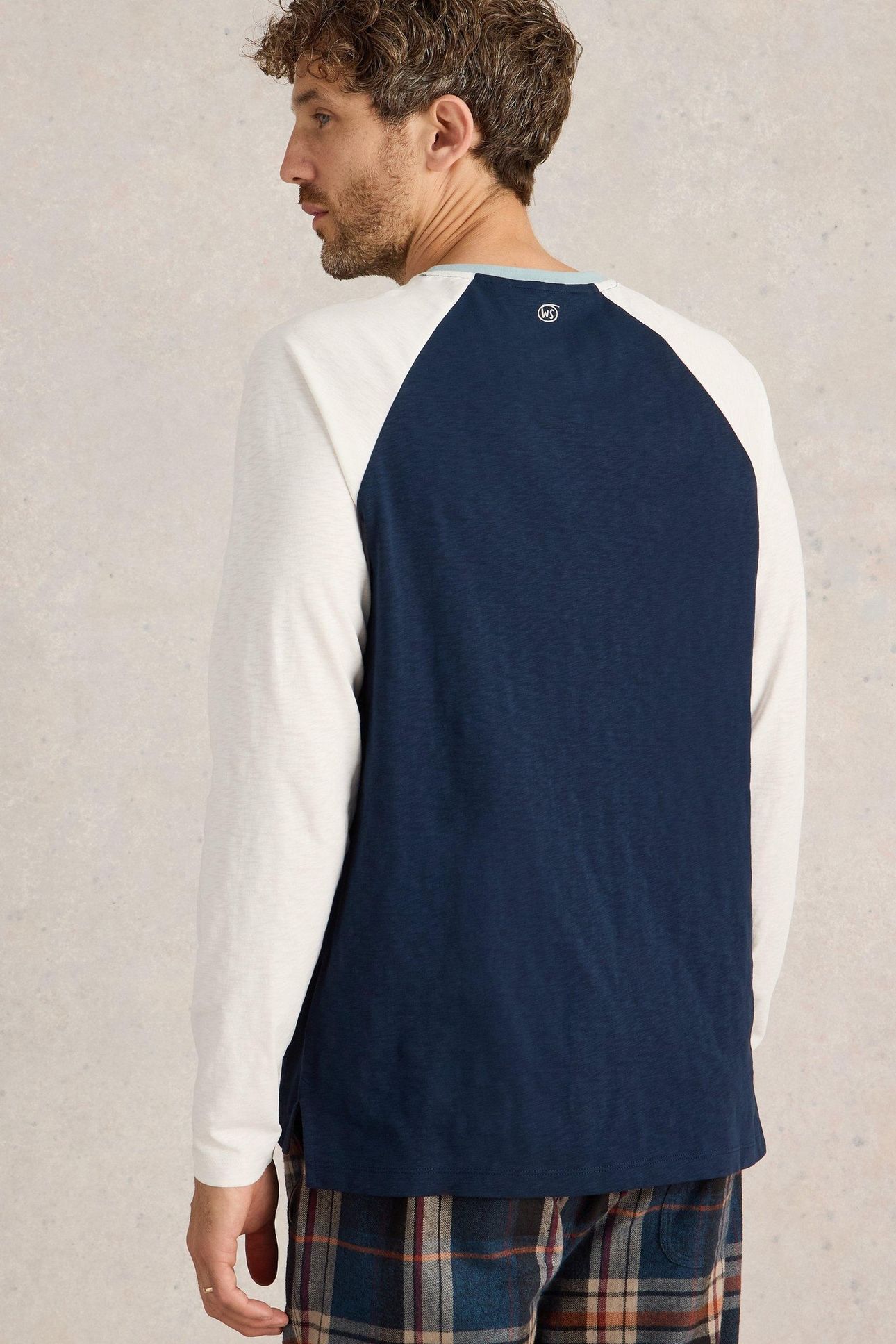 ROBBIE RAGLAN TOP NAVY MULTI 3
