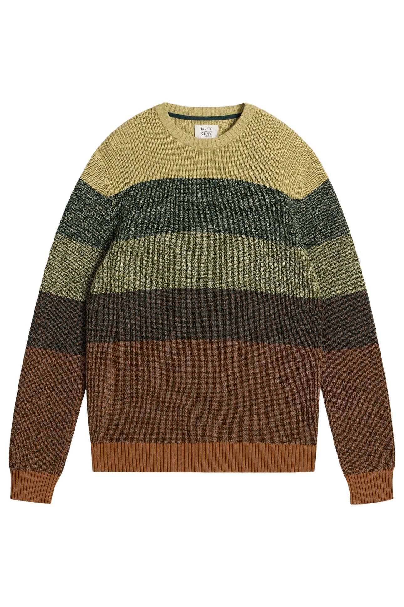 TWISTED COLOURBLOCK CREW GREEN MULTI 3