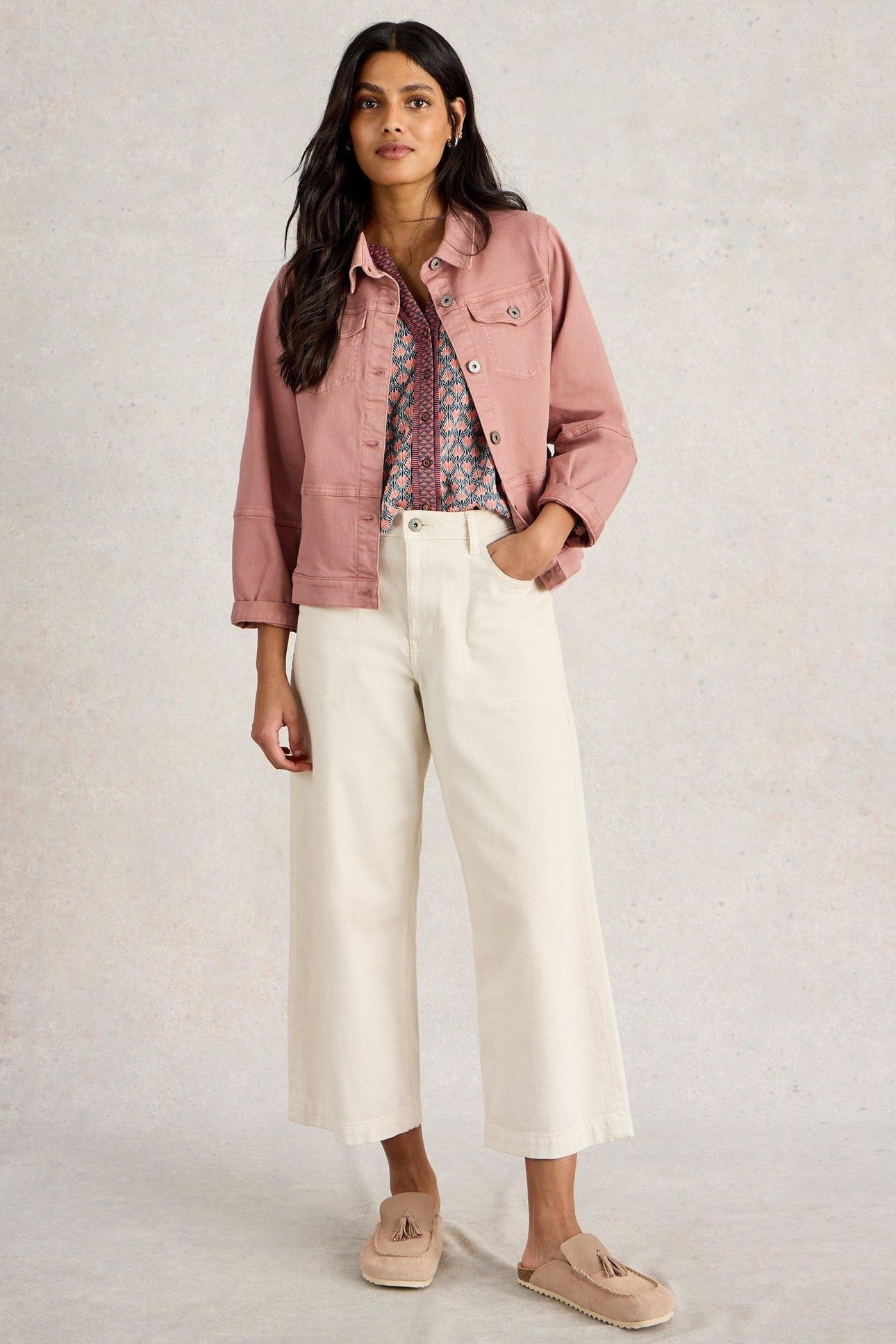 CAMILLE DENIM JACKET DUSTY PINK 2