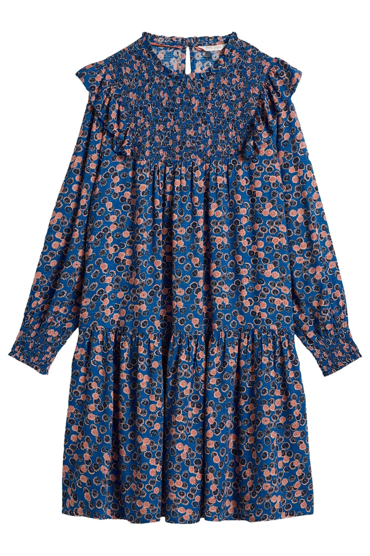 SYLVIE DRESS BLUE MULTI 3