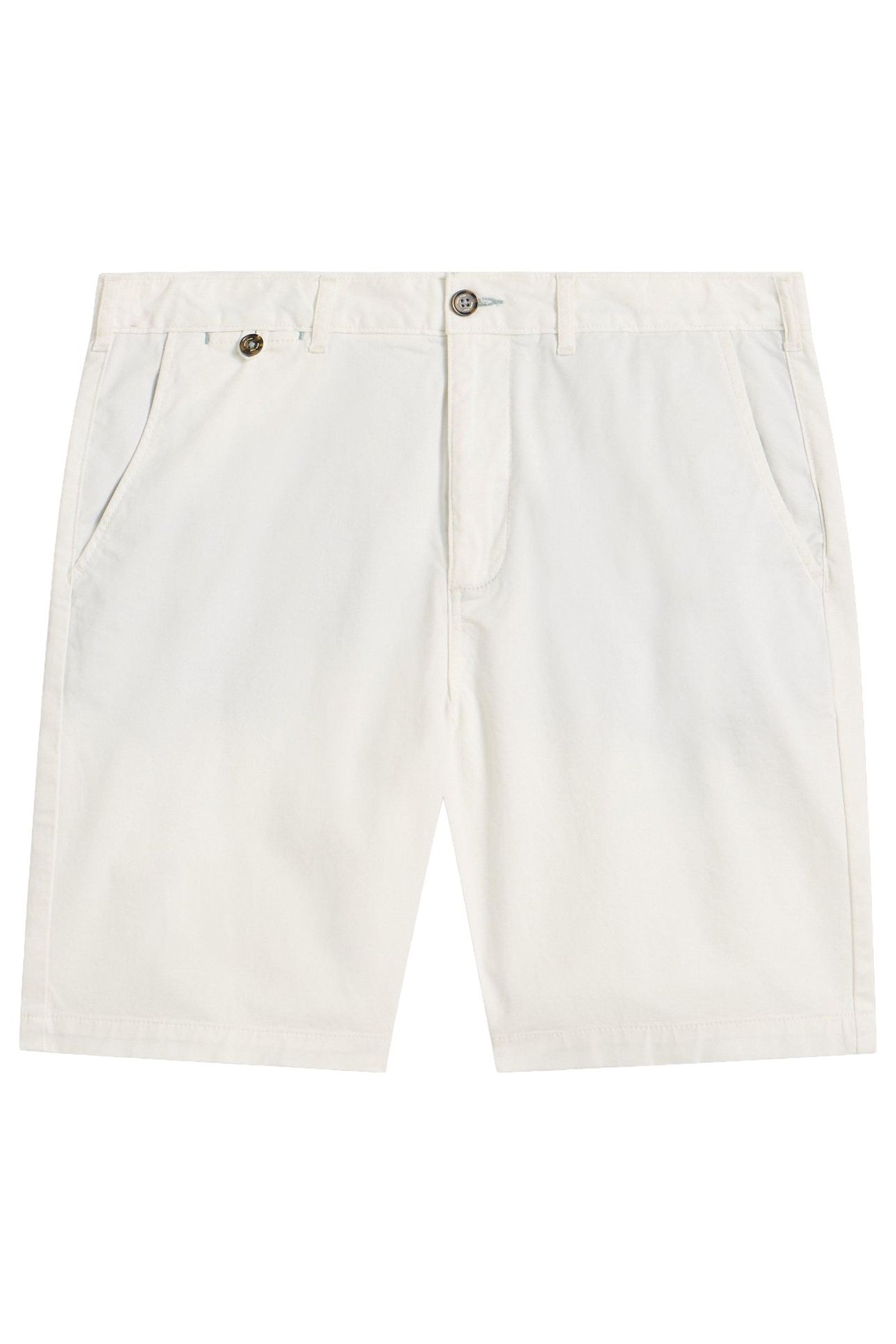 SUTTON ORGANIC CHINO SHORT BRILLIANT WHITE 3
