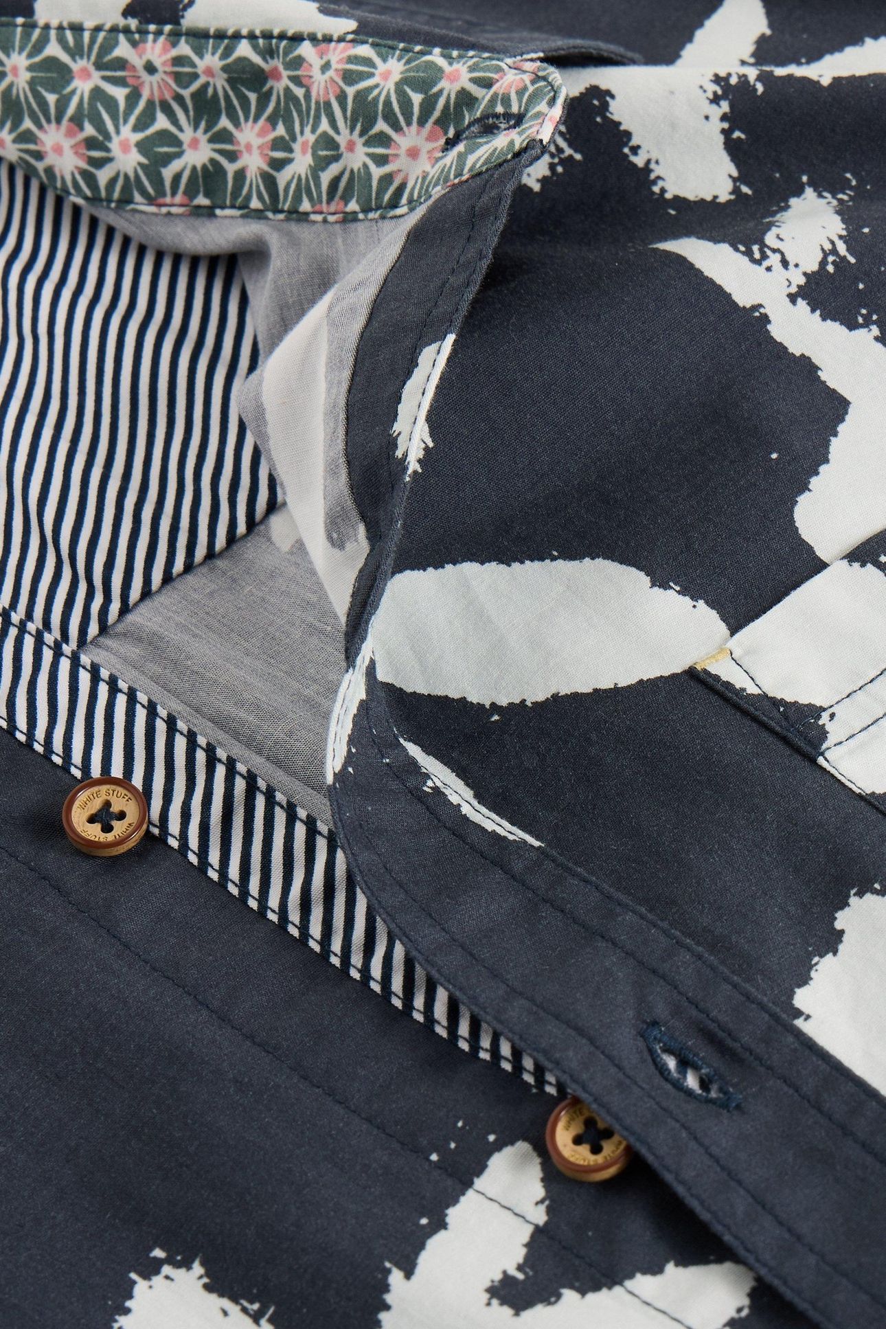 BLOSSOM SS PRINTED SHIRT NAVY PRINT 5