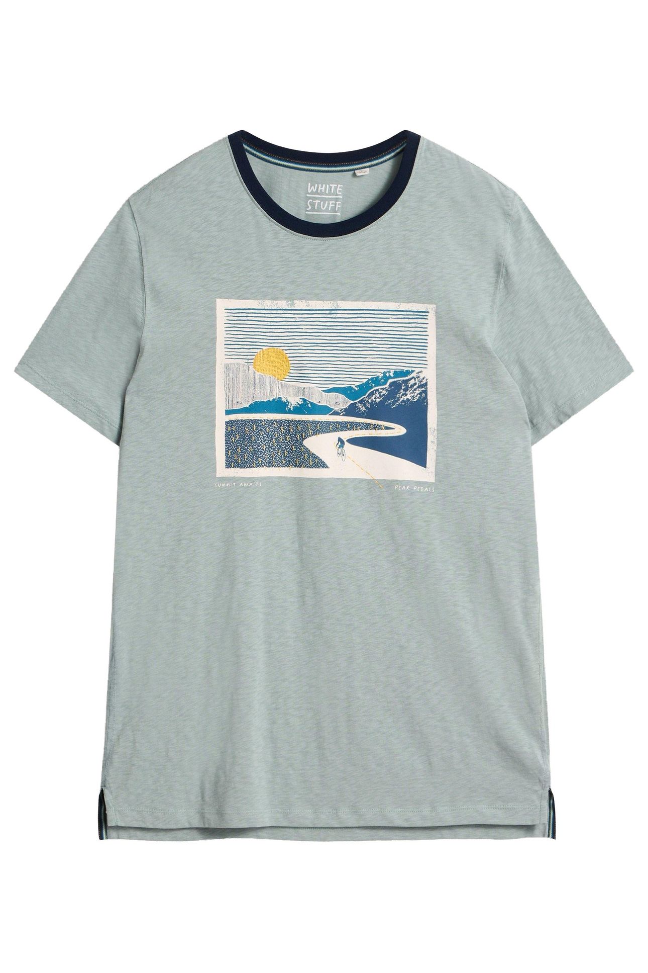 PEAK PEDALS GRAPHIC TEE BLUE PRINT 4