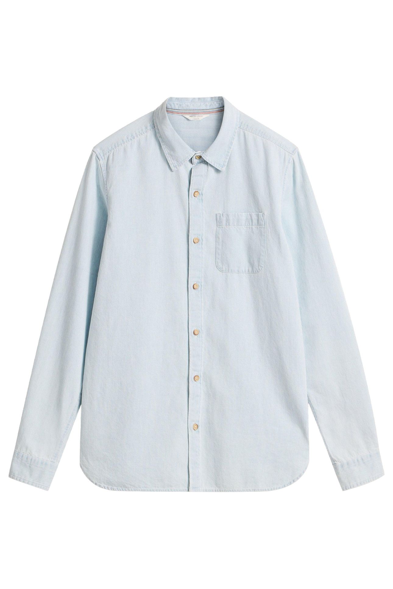 FINE STRIPE LS SHIRT BLUE MULTI 4