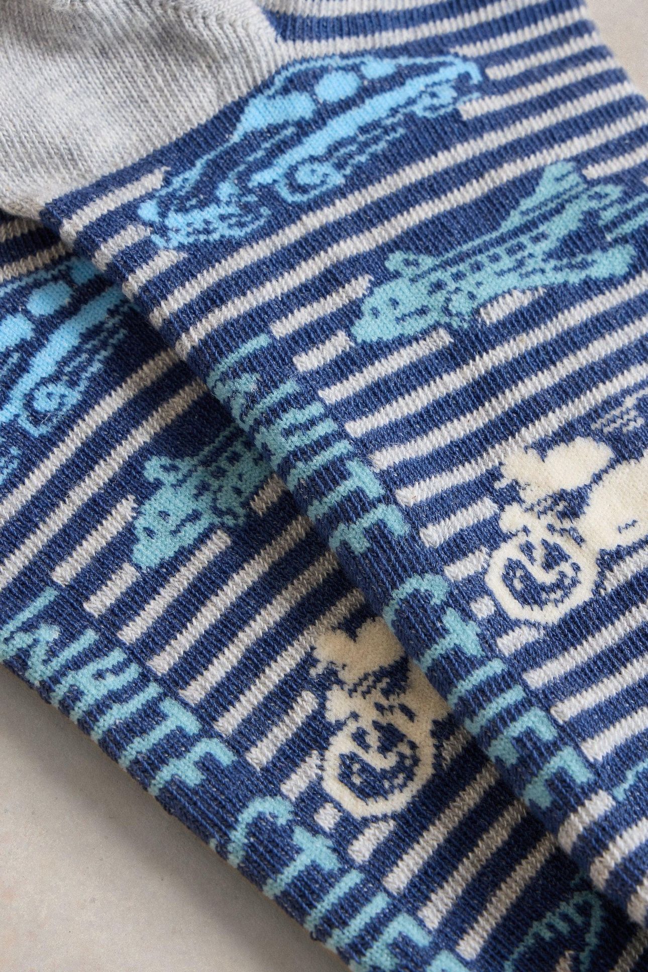 SCENIC TRAINER SOCK NAVY PRINT 2
