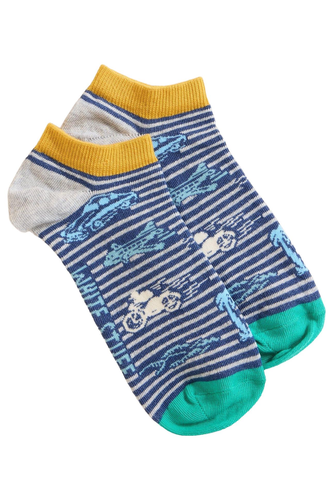 SCENIC TRAINER SOCK NAVY PRINT 1