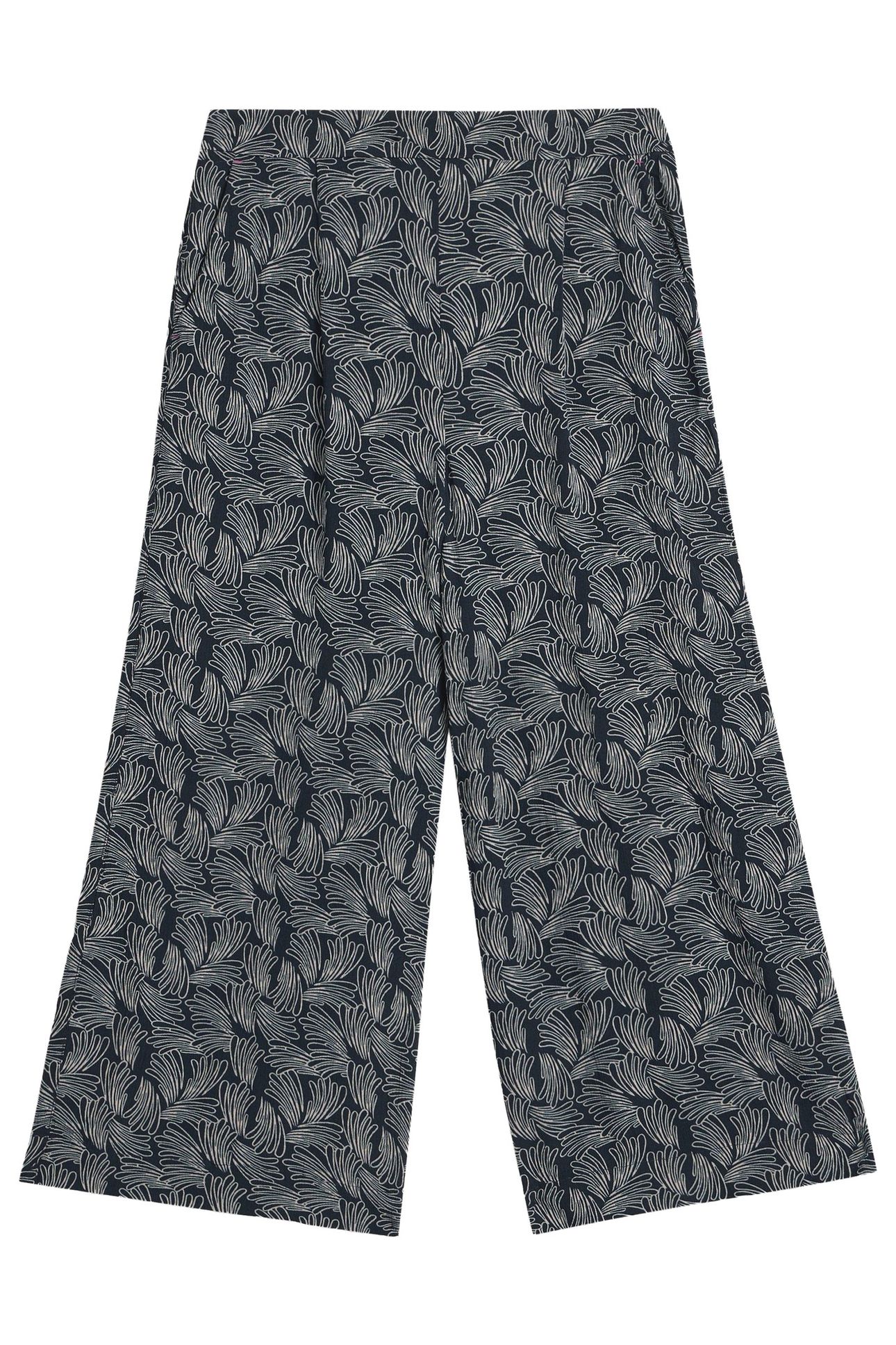 LISETTE CRINKLE CULOTTE NAVY PRINT 4