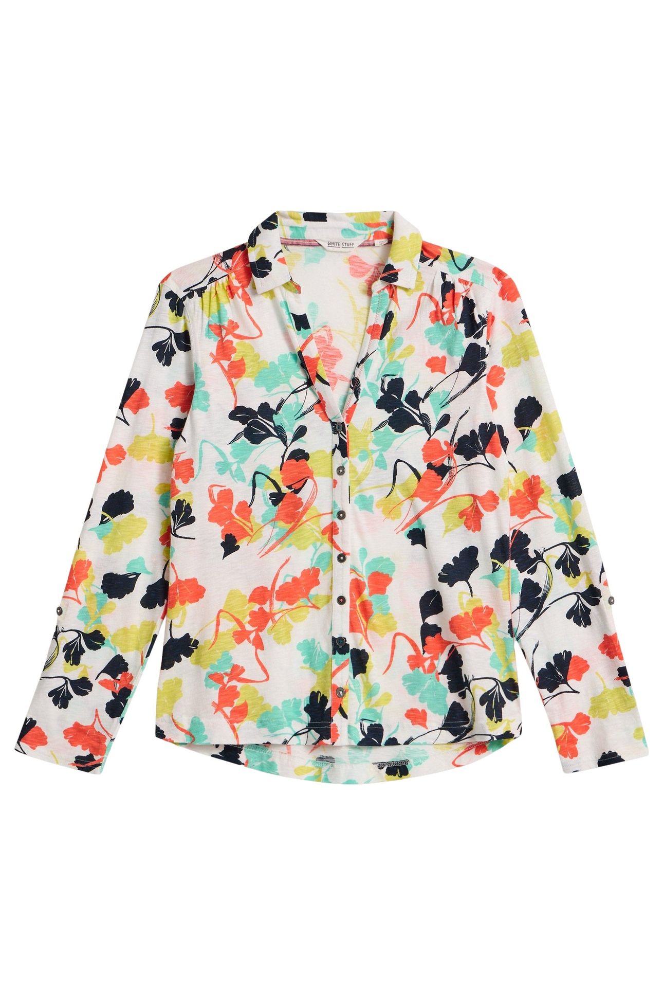 ANNIE JERSEY SHIRT IVORY PRINT 4