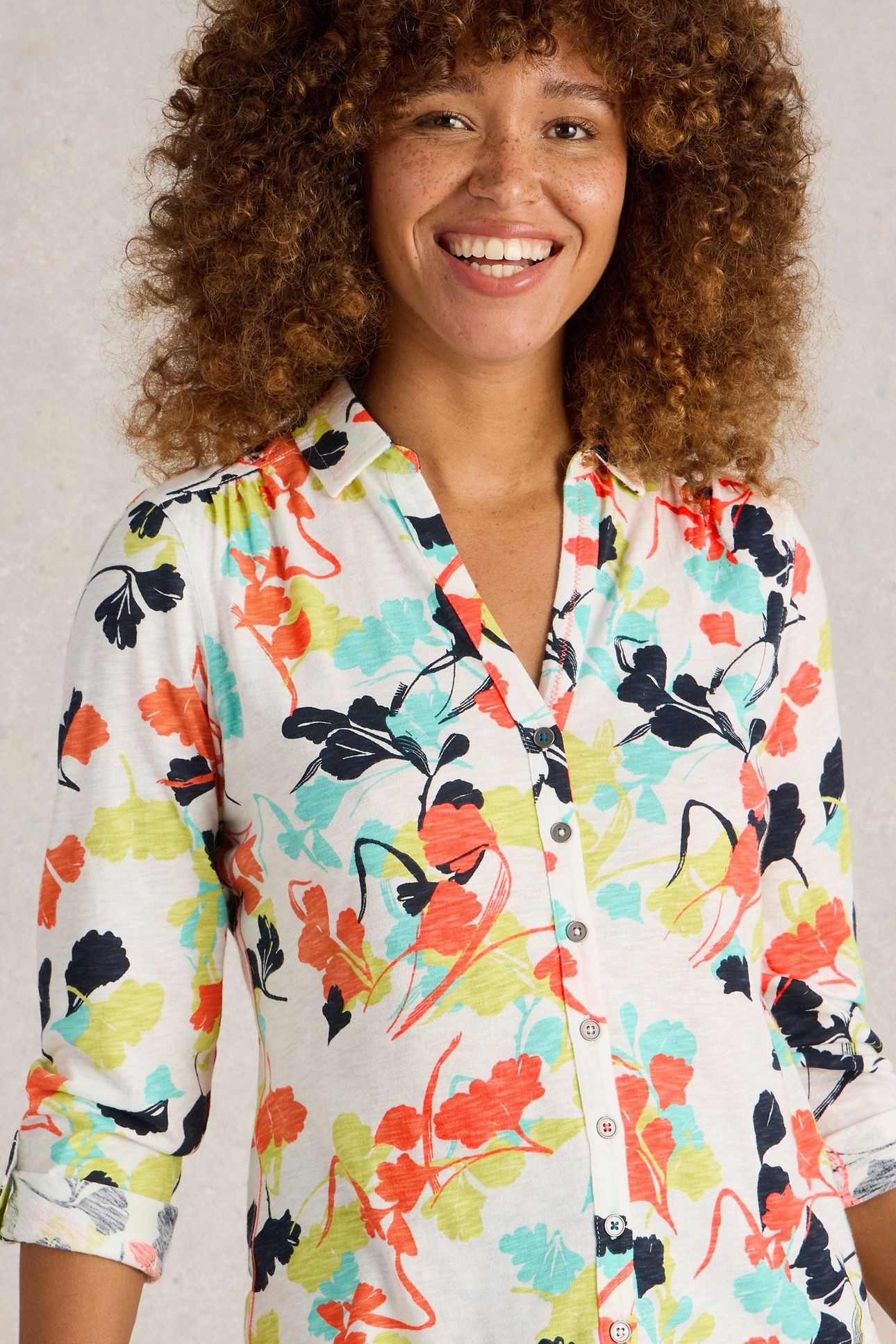 ANNIE JERSEY SHIRT IVORY PRINT 6