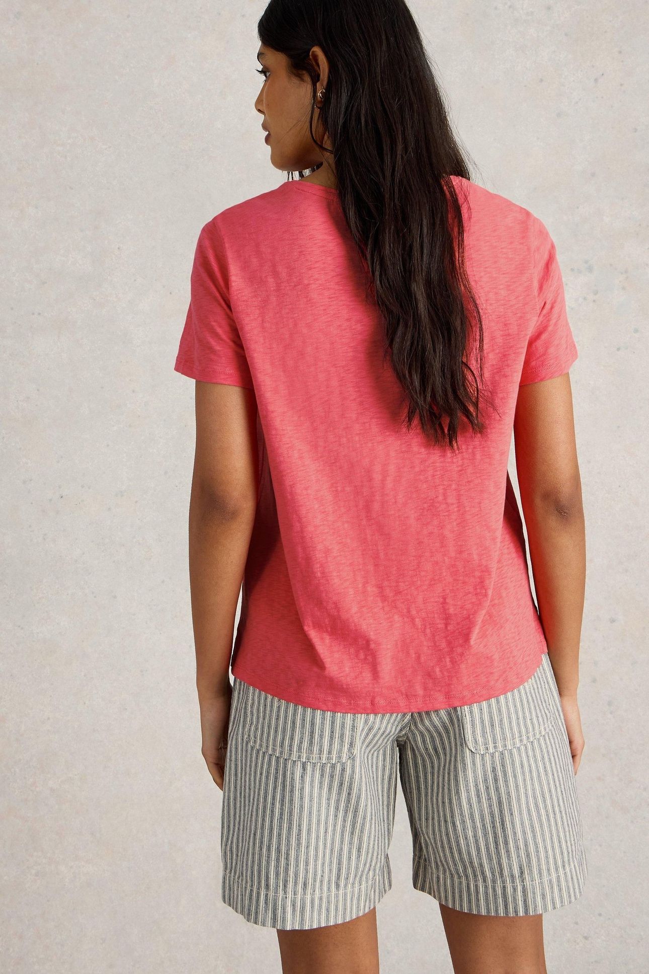 ABBIE TEE MID CORAL 3