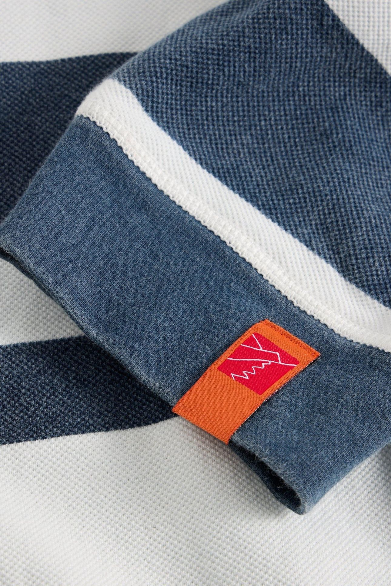 STRIPE PIQUE HALF ZIP SWEAT NAVY MULTI 3