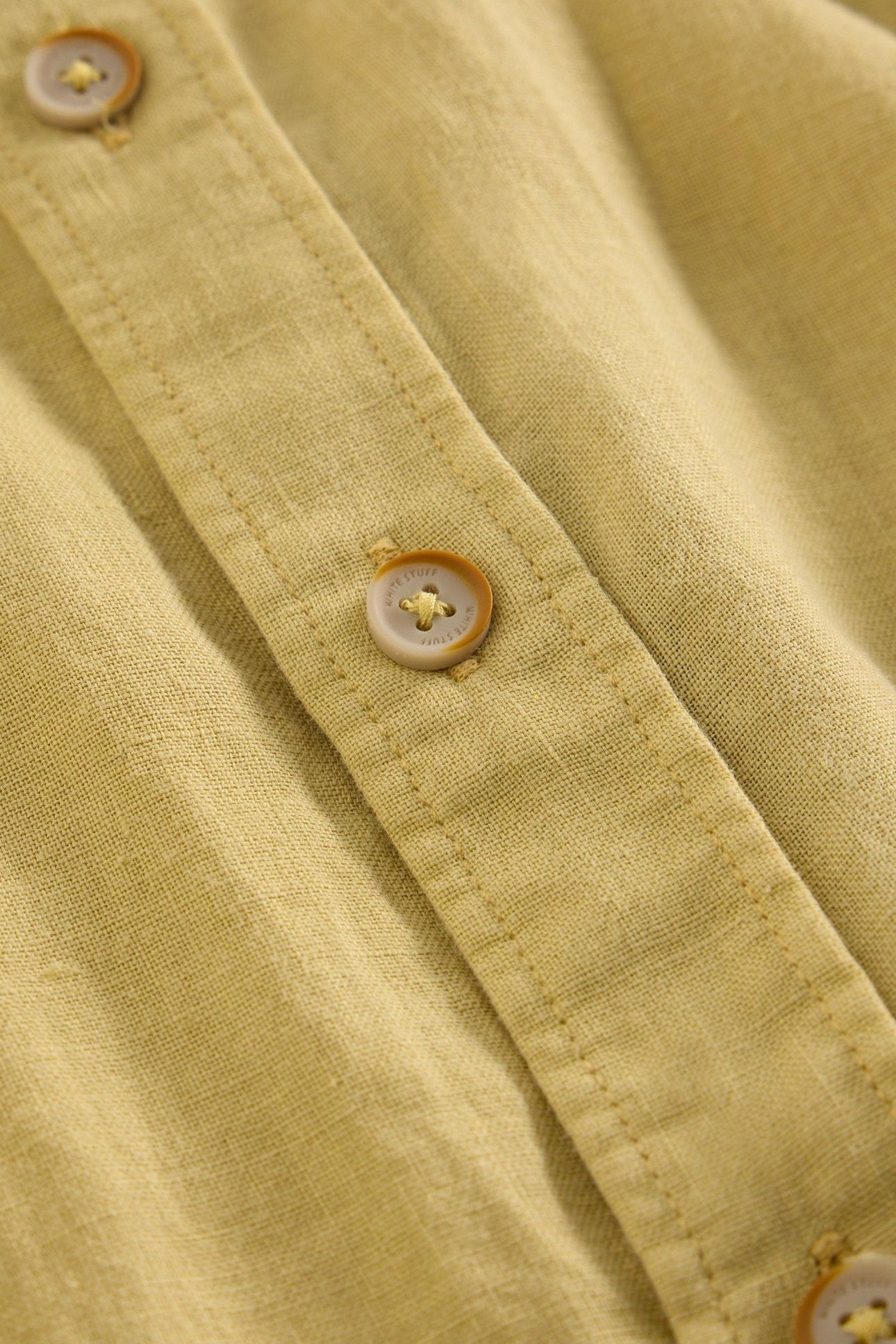 KESWICK SS LINEN SHIRT LIGHT GREEN 5