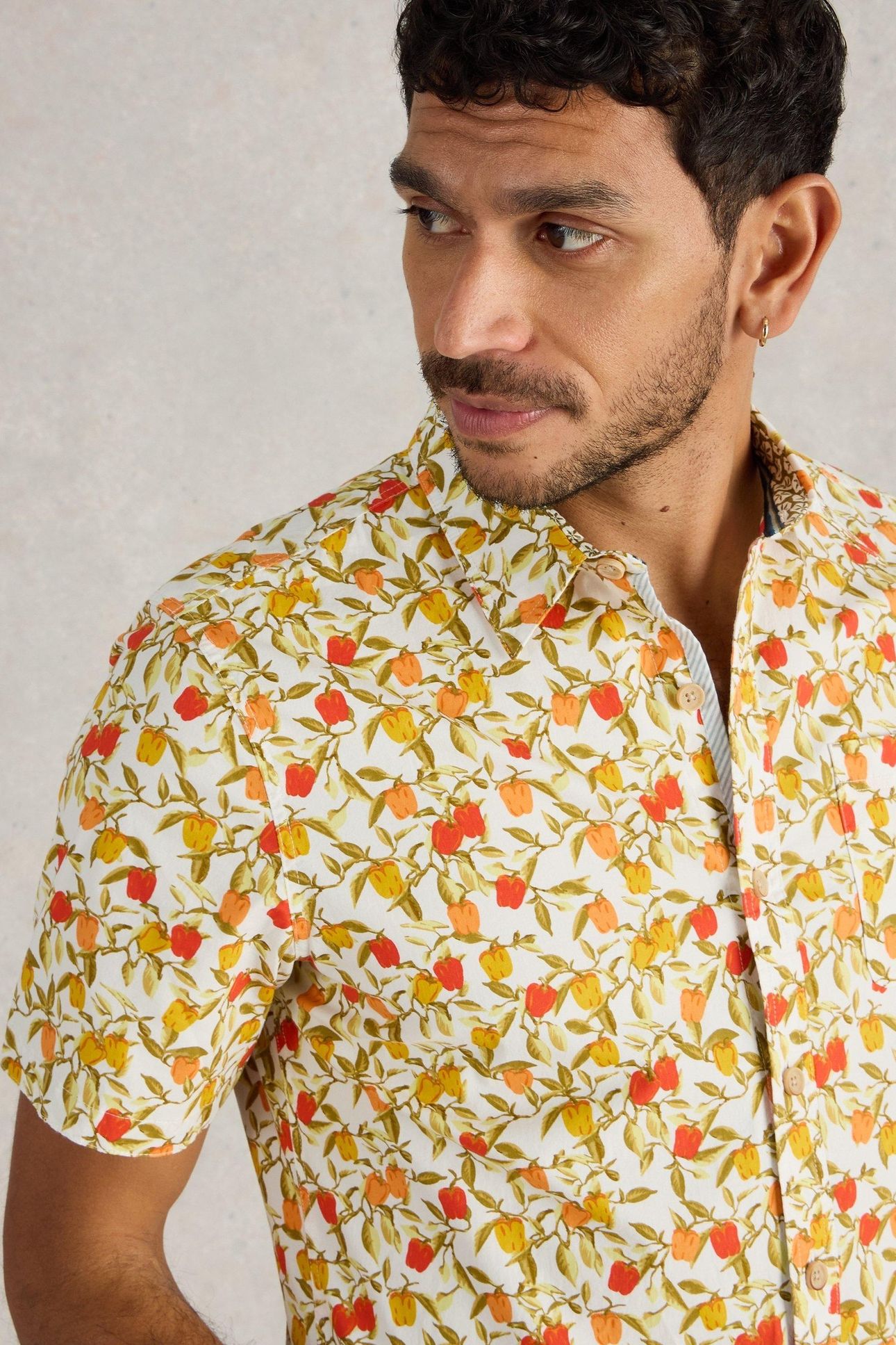 SALCOMBE PEPPERS PRINTED SHIRT WHITE PRINT 6