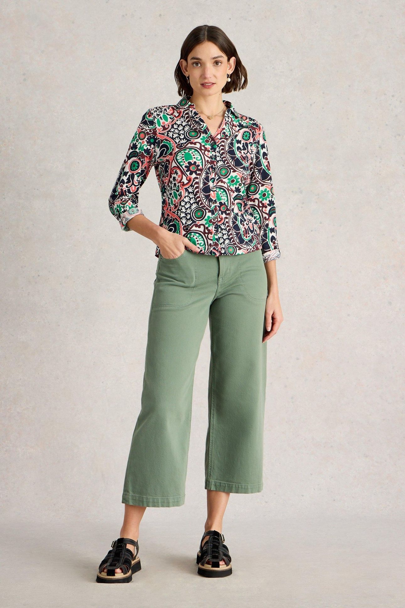 ANNIE JERSEY SHIRT NATURAL PRINT 2