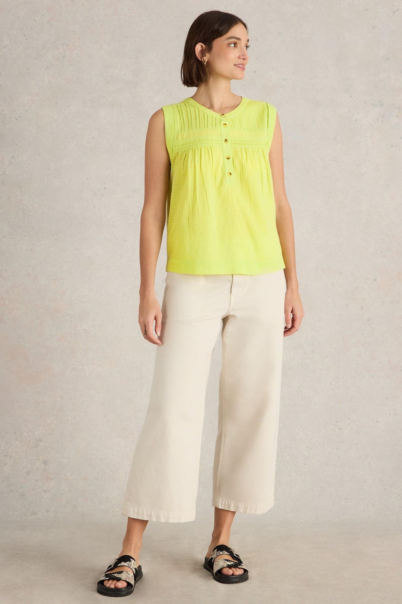 ISLA MIX TOP BRIGHT YELLOW 2