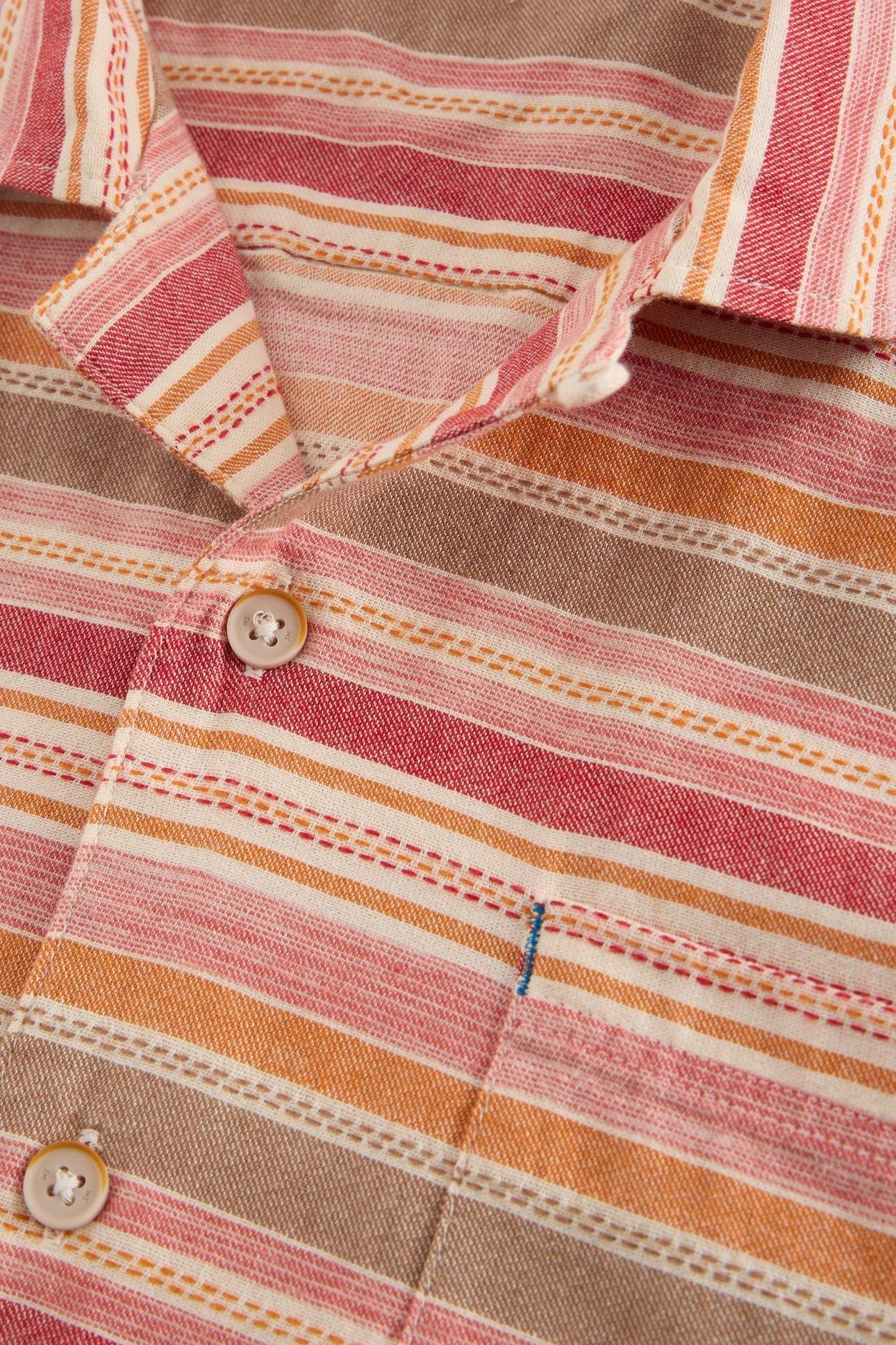 HORIZONTAL SS STRIPE SHIRT RED MULTI 4