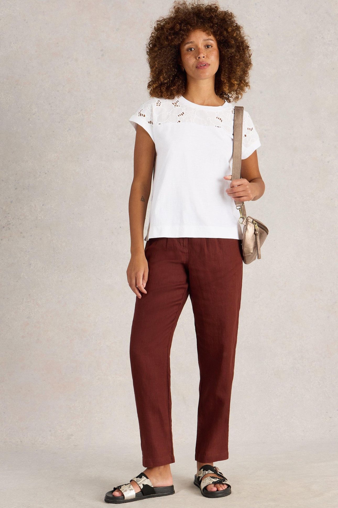 THEA BRODERIE TEE BRILLIANT WHITE 2