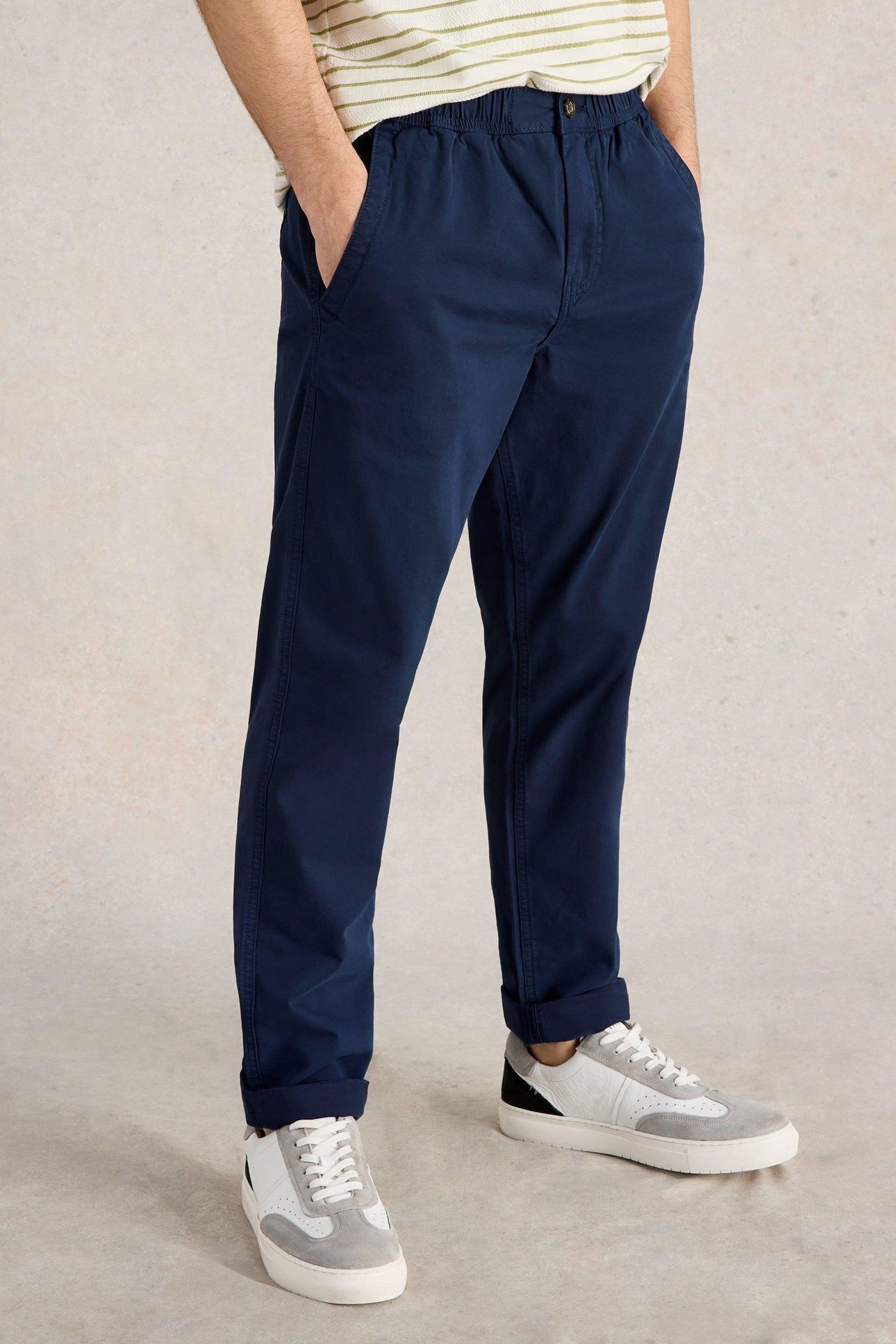SUTTON DRAWSTRING TROUSER DARK NAVY 1