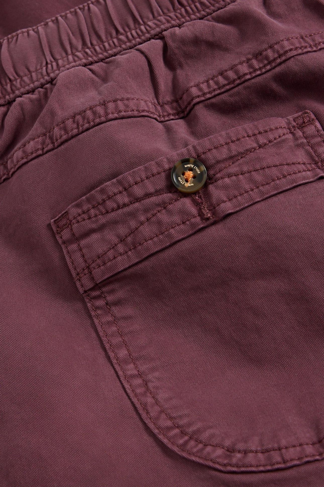 SUTTON DRAWSTRING TROUSER DARK PLUM 6